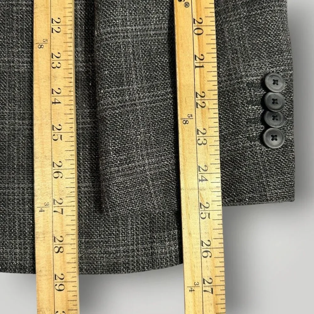 JOSEPH ABBOUD Mens Blazer Sport Coat Two Button Jacket 42R Italian Linen/Wool